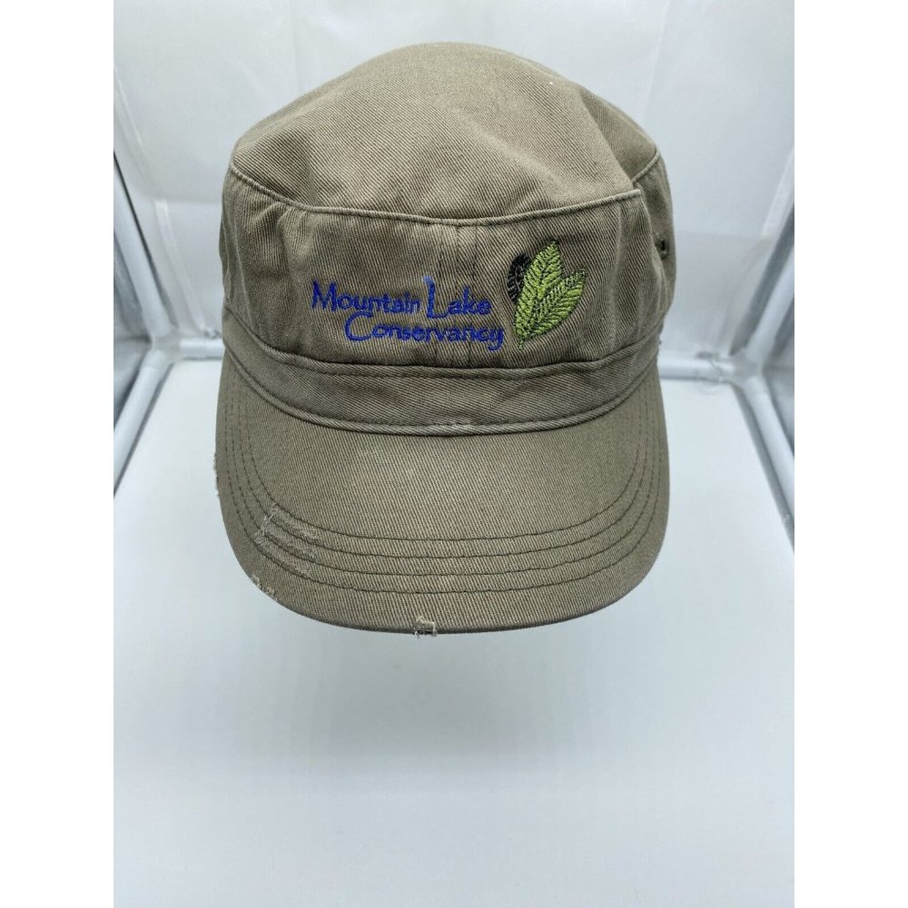 Mountain Lake Conservancy Army Green Cap Hat Hook Loop Adjustable District